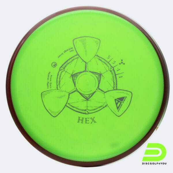 Axiom Hex in green, neutron plastic