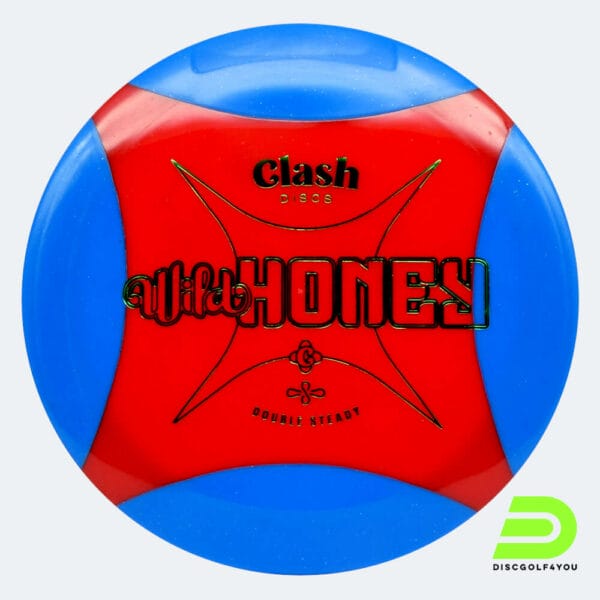 Clash Discs Honey in blau-rot, im Double Steady Kunststoff und ohne Spezialeffekt