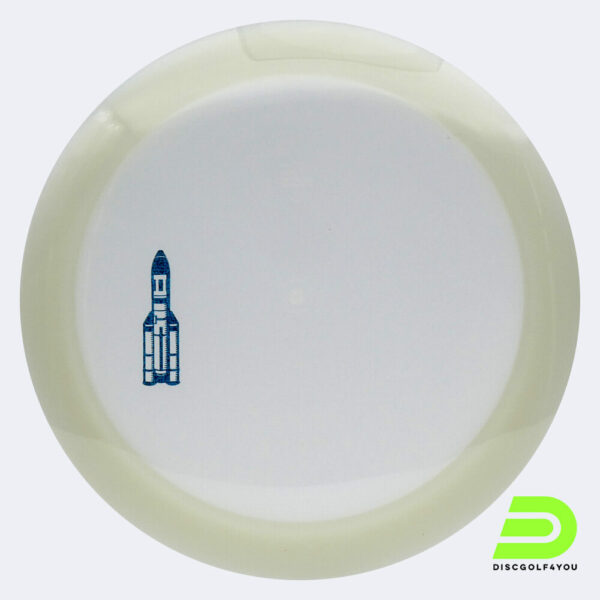 Discmania Astronaut in weiss, im Active Premium Glow Kunststoff und glow Spezialeffekt
