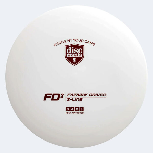 Discmania FD3 in weiss, im S-Line Kunststoff und ohne Spezialeffekt