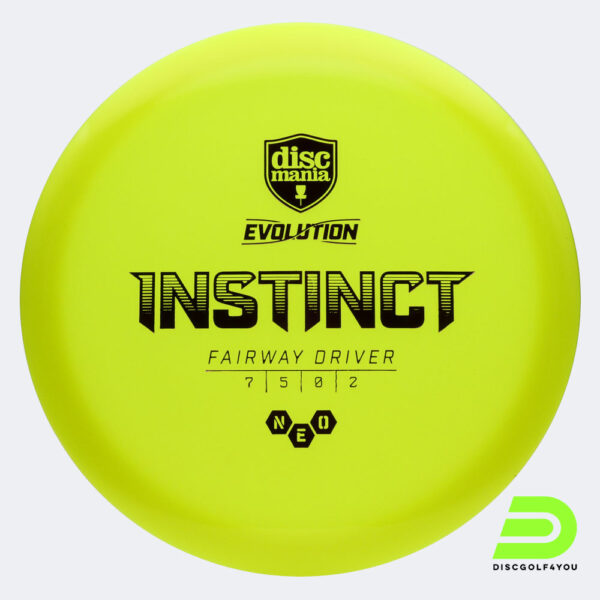 Discmania Instinct in gelb, im Neo Kunststoff und ohne Spezialeffekt