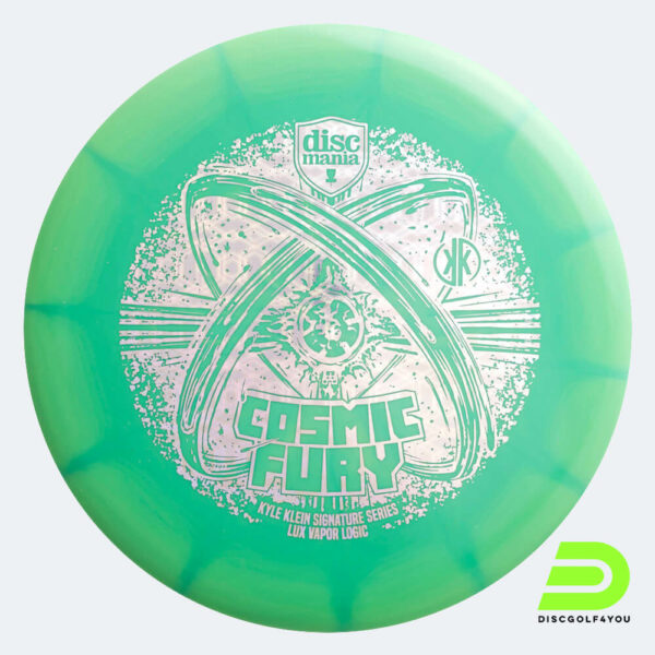 Discmania Logic Cosmic Fury Kyle Klein Signature Series in türkis, im Lux Vapor Kunststoff und burst Spezialeffekt