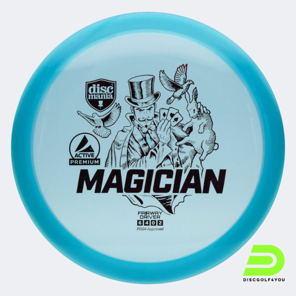 Discmania Magician in blau, im Active Premium Kunststoff und ohne Spezialeffekt