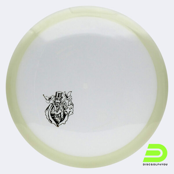 Discmania Magician in weiss, im Active Premium Glow Kunststoff und glow Spezialeffekt