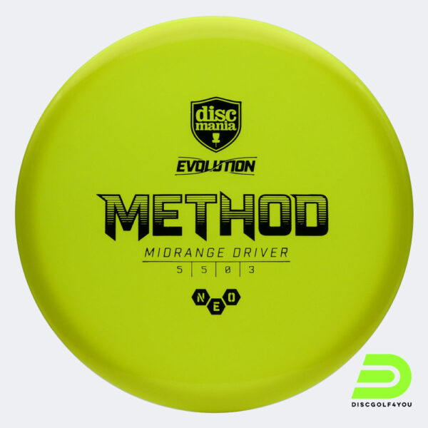 Discmania Method in gelb, im Neo Kunststoff und ohne Spezialeffekt
