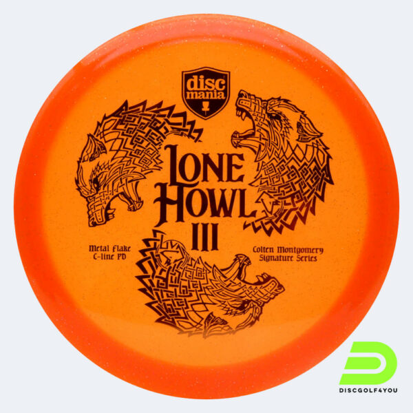 Discmania PD Lone Howl - Colten Montgomery Siganture Series in orange, im Metal Flake C-line Kunststoff und ohne Spezialeffekt