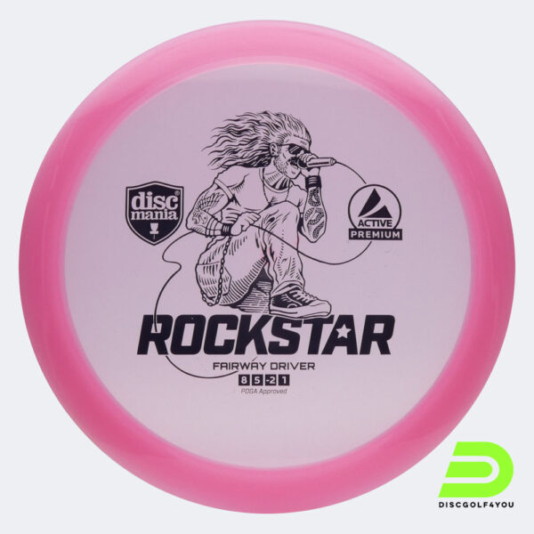 Discmania Rockstar in rosa, im Active Premium Kunststoff und ohne Spezialeffekt