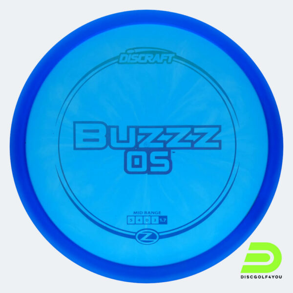 Discraft Buzzz OS in blau, im Z-Line Kunststoff und ohne Spezialeffekt