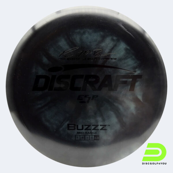 Discraft Buzzz - Paul McBeth Signature Series in grau, im ESP Kunststoff und burst Spezialeffekt