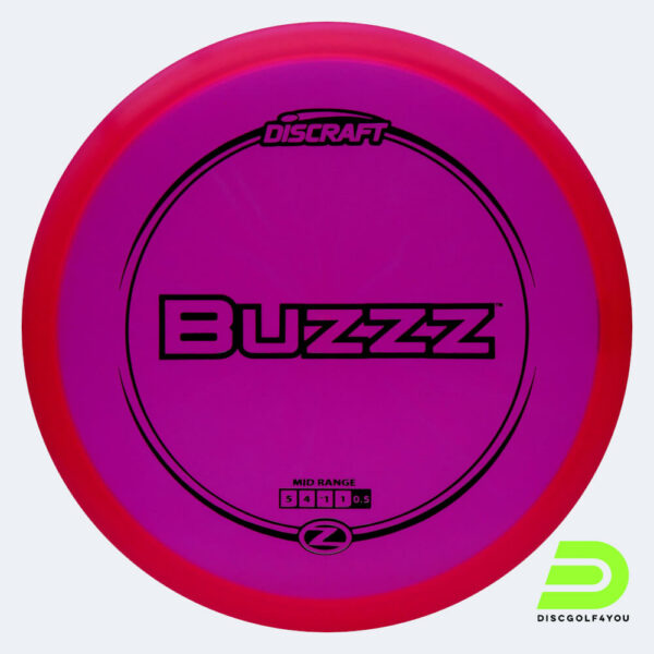 Discraft Buzzz in rosa, im Z-Line Kunststoff und ohne Spezialeffekt