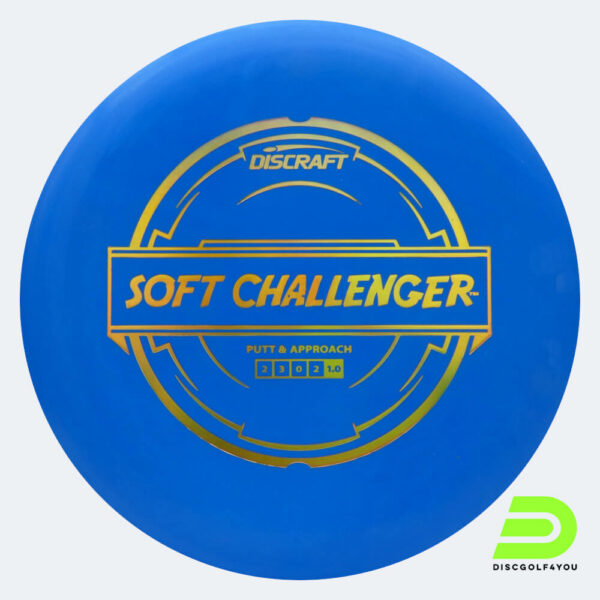 Discraft Challenger in blau, im Soft Putter Line Kunststoff und ohne Spezialeffekt