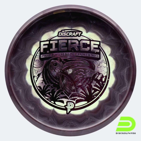 Discraft Fierce - Paige Pierce Tour Series 2023 in schwarz, im ESP Kunststoff und bottomprint/burst Spezialeffekt