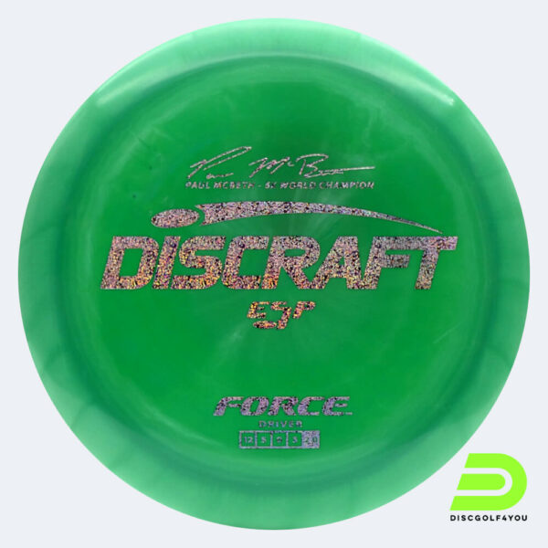 Discraft Force - Paul McBeth Signature Series in hellgrün, im ESP Kunststoff und ohne Spezialeffekt