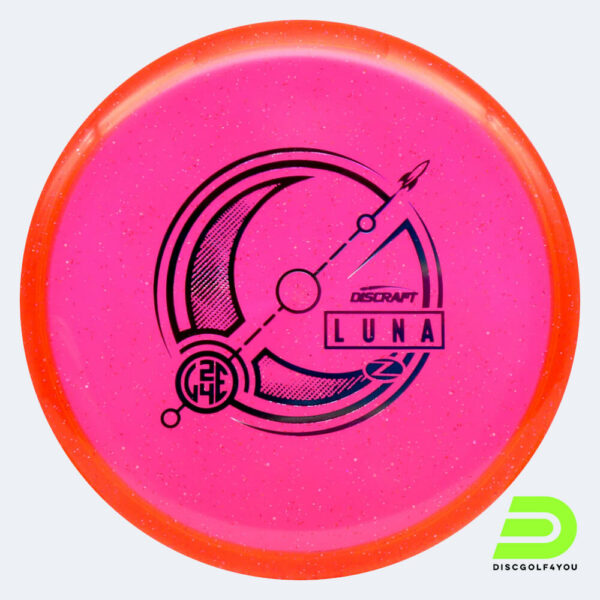 Discraft Luna Ledgestone 2024 Edition in rot, im Z Sparkle Kunststoff und ohne Spezialeffekt