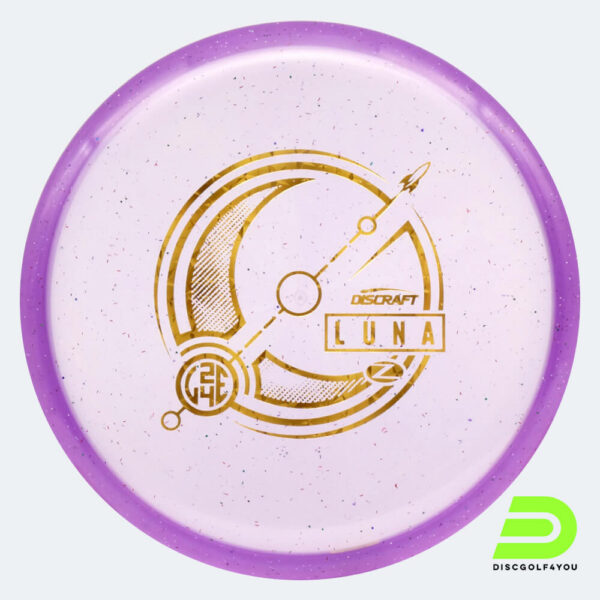 Discraft Luna Ledgestone 2024 Edition in violett, im Z Sparkle Kunststoff und ohne Spezialeffekt