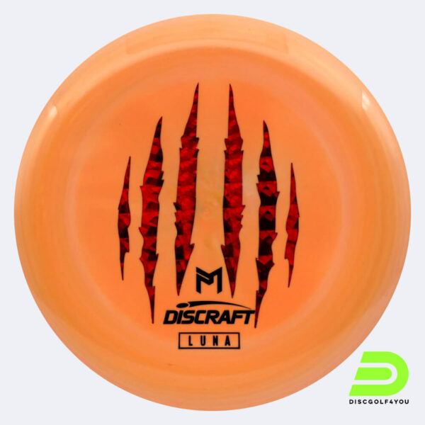 Discraft Luna - McBeth 6x Claw in orange, im ESP Kunststoff und ohne Spezialeffekt
