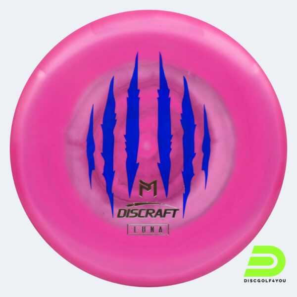Discraft Luna - McBeth 6x Claw in rosa, im ESP Kunststoff und burst Spezialeffekt