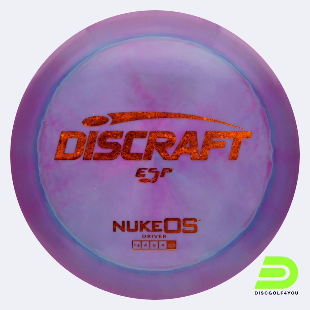 Discraft Nuke OS in violett, im ESP Kunststoff und ohne Spezialeffekt