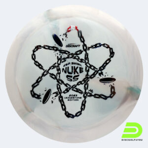 Discraft Nuke SS 2023 Ledgestone Edition in weiss, im ESP Kunststoff und burst Spezialeffekt