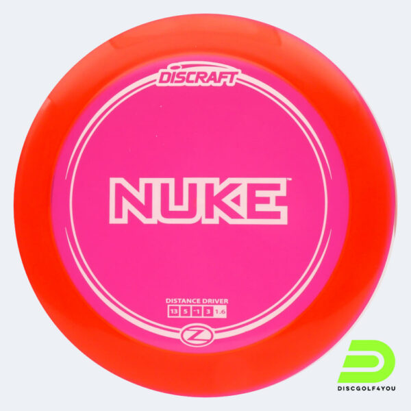 Discraft Nuke in rot, im Z-Line Kunststoff und ohne Spezialeffekt