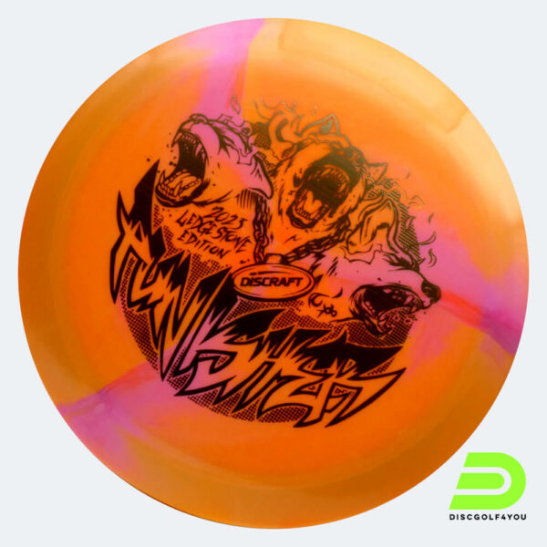 Discraft Punisher 2023 Ledgestone Edition in orange, im ESP Kunststoff und burst Spezialeffekt