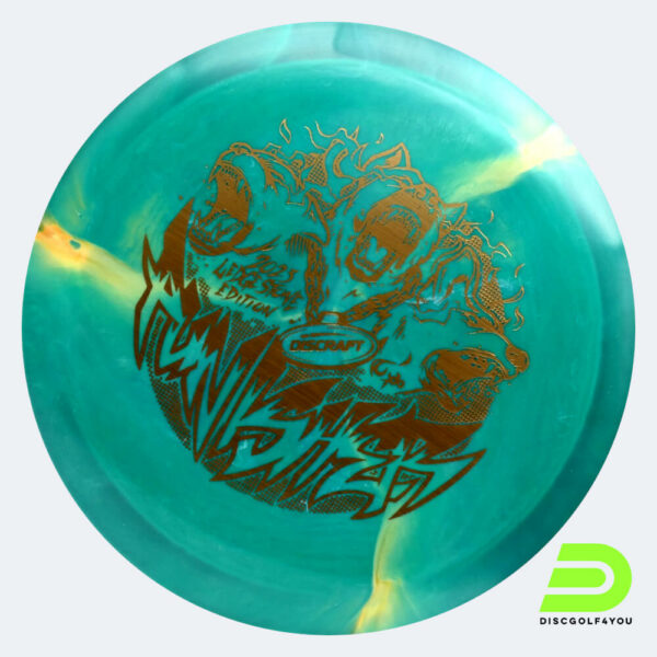 Discraft Punisher 2023 Ledgestone Edition in türkis, im ESP Kunststoff und burst Spezialeffekt