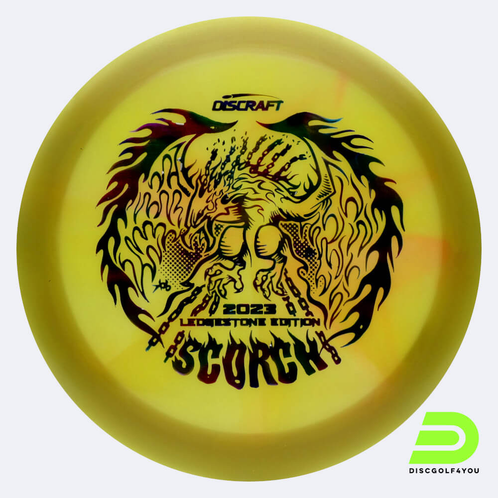 Discraft Scorch 2023 Ledgestone Edition in gelb, im Z Swirl Kunststoff und ohne Spezialeffekt