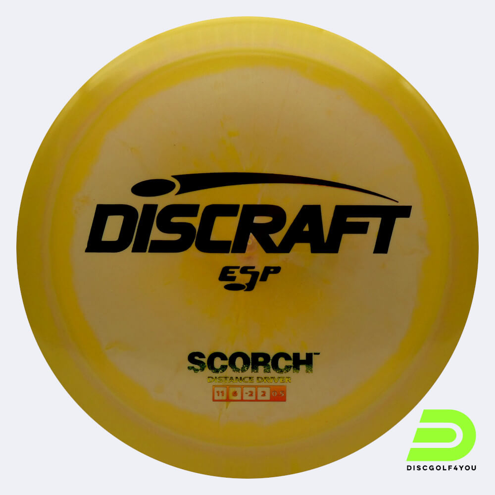 Discraft Scorch in gelb, im ESP Kunststoff und ohne Spezialeffekt
