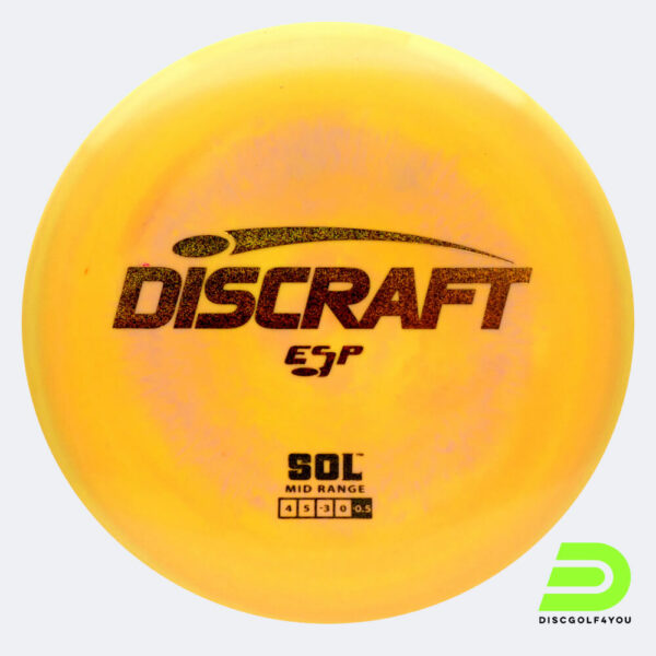 Discraft Sol in gelb, im ESP Kunststoff und ohne Spezialeffekt