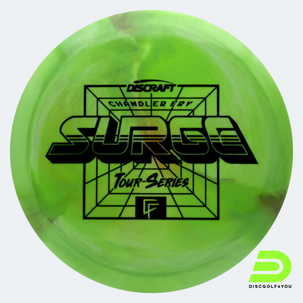 Discraft Surge - Chandler Fry Tour Series in hellgrün, im ESP Kunststoff und burst Spezialeffekt