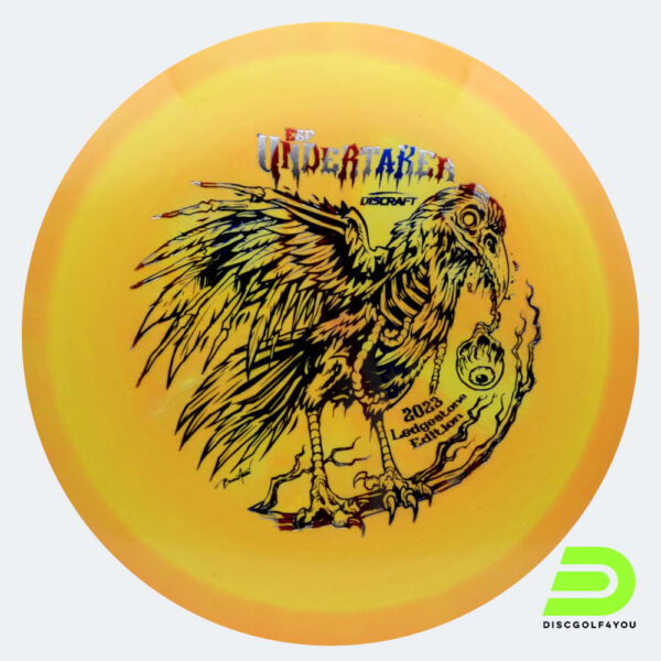 Discraft Undertaker 2023 Ledgestone Edition in orange, im ESP Kunststoff und ohne Spezialeffekt