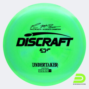 Discraft Undertaker - Paul McBeth Signature Series in grün, im ESP Kunststoff und ohne Spezialeffekt