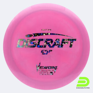 Discraft Venom in rosa, im ESP Kunststoff und first run Spezialeffekt