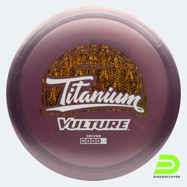Discraft Vulture in violett, im Titanium Kunststoff und ohne Spezialeffekt