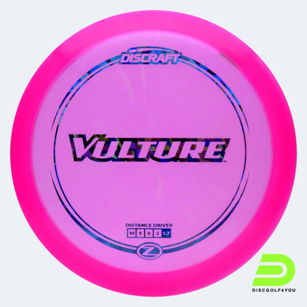 Discraft Vulture in rosa, im Z-Line Kunststoff und ohne Spezialeffekt