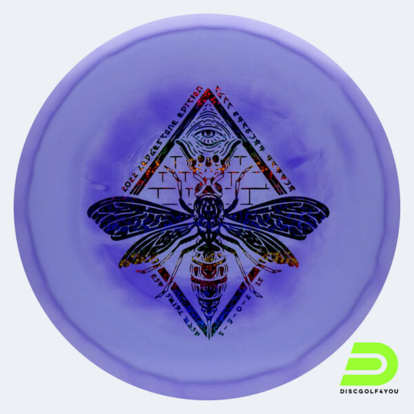 Discraft Wasp 2023 Ledgestone Edition in violett, im ESP Kunststoff und burst Spezialeffekt