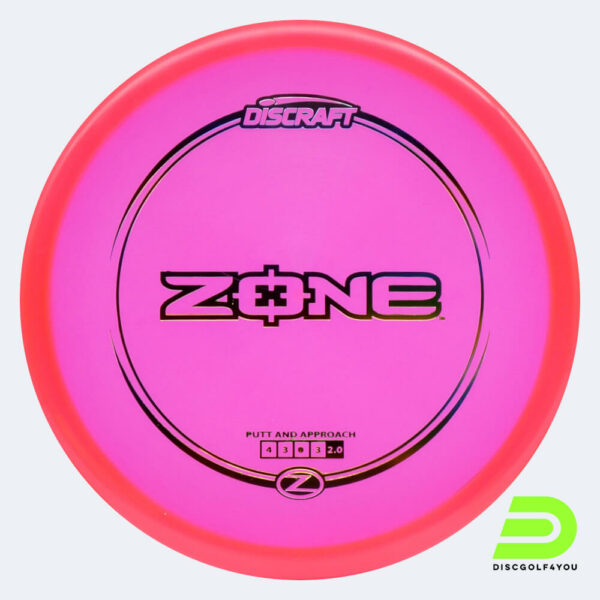 Discraft Zone in rosa, im Z-Line Kunststoff und ohne Spezialeffekt