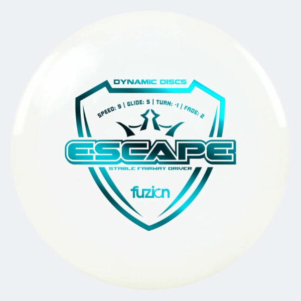 Dynamic Discs Escape in weiss, im Fuzion Kunststoff und ohne Spezialeffekt