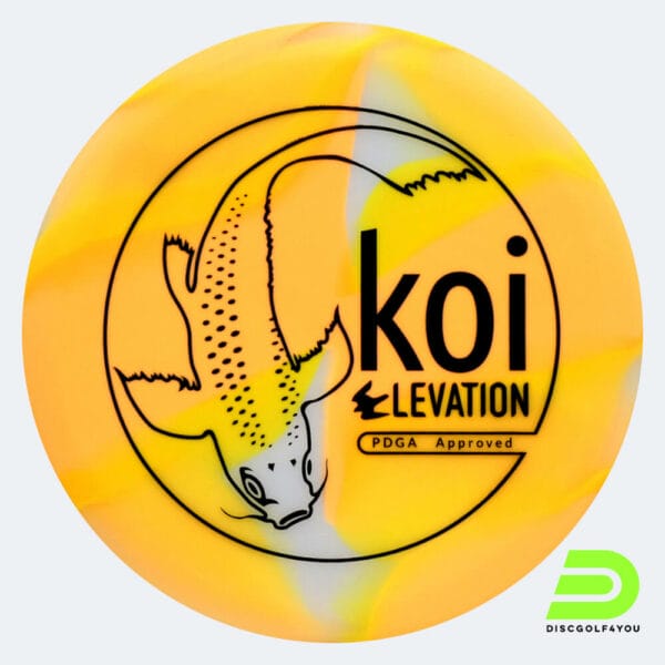 Elevation Koi in orange, im glO-G Kunststoff und glow/burst Spezialeffekt
