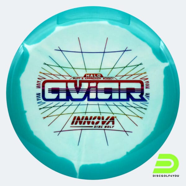 Innova Aviar in weiss-türkis, im Halo Star Kunststoff und ohne Spezialeffekt