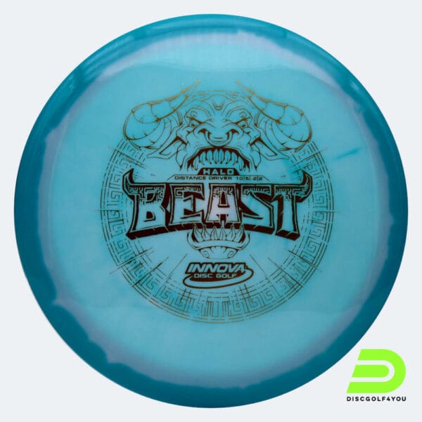 Innova Beast in weiss-türkis, im Halo Star Kunststoff und ohne Spezialeffekt