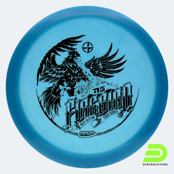 Innova Firebird - Nate Sexton 2022 Tour Series in hellblau, im Champion Glow Kunststoff und glow Spezialeffekt