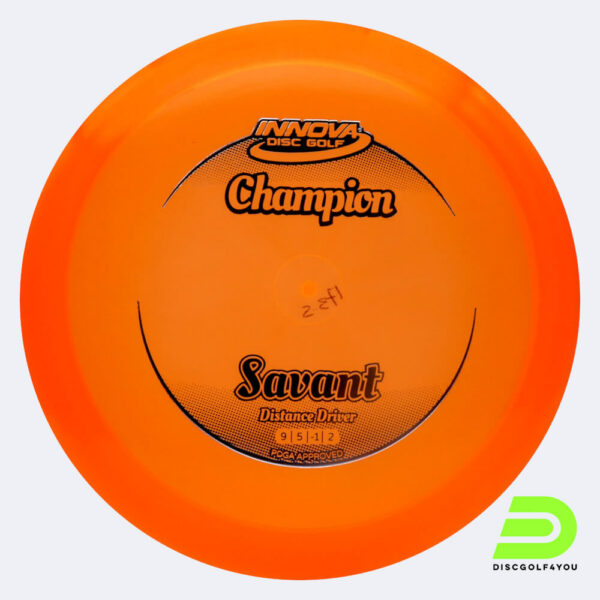 Innova Savant in orange, im Champion Kunststoff und ohne Spezialeffekt