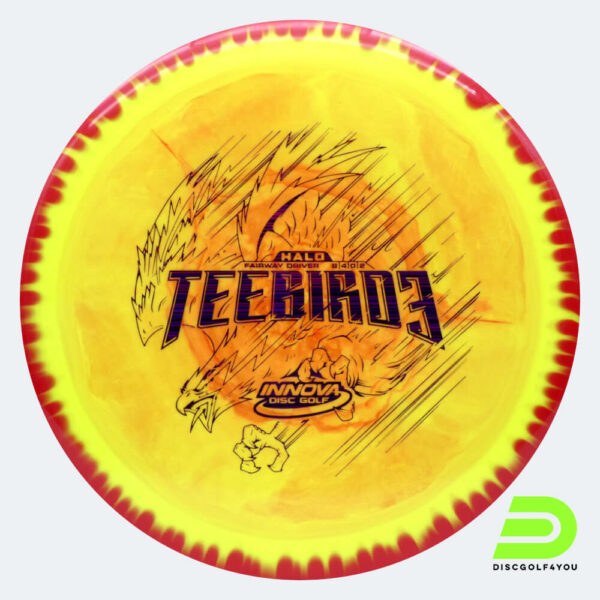 Innova Teebird 3 in gelb-rot, im Halo Star Kunststoff und ohne Spezialeffekt