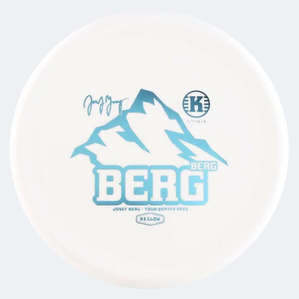 Kastaplast Berg - Josef Berg Tour Series 2023 in white, k3 glow plastic and glow effect