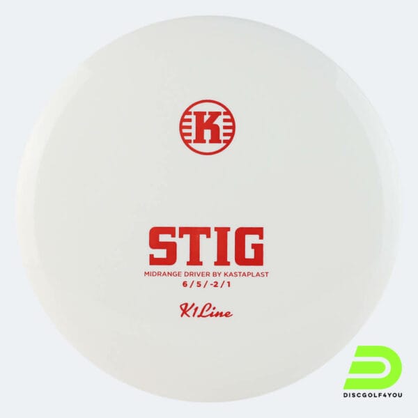 Kastaplast Stig in white, k1 plastic