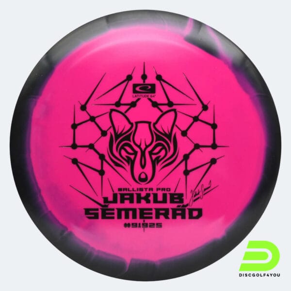 Latitude 64° Ballista Pro - Jakub Semerad Team Series in rosa, im Gold Orbit Kunststoff und ohne Spezialeffekt