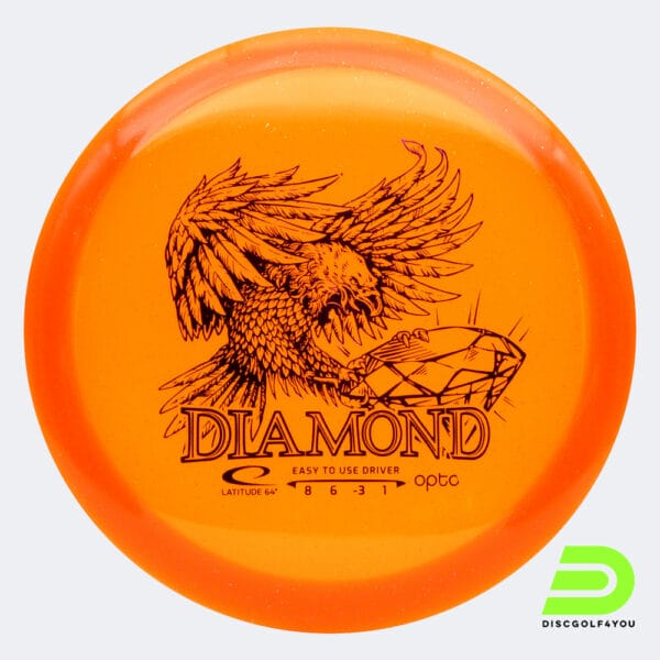 Latitude 64° Diamond in orange, im Opto Kunststoff und ohne Spezialeffekt
