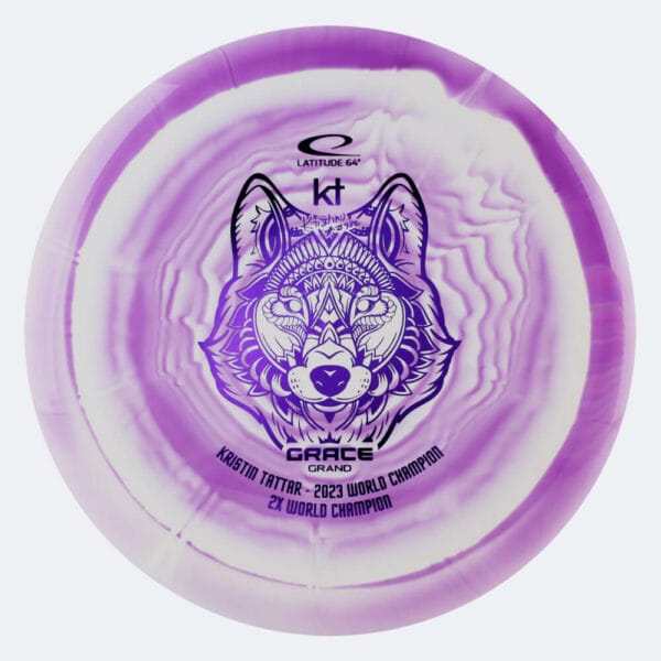 Latitude 64° Grace Kristin Tattar 2023 World Champion in white-purple, grand orbit plastic