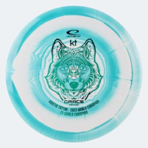 Latitude 64° Grace Kristin Tattar 2023 World Champion in white-turquoise, grand orbit plastic